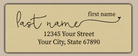 Ecru Casual Modern Monoline Return Address Labels