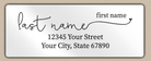 White Glossy Casual Modern Monoline Return Address Labels