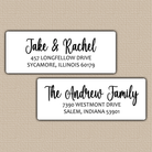 Charming Bouncy Script Return Address Labels