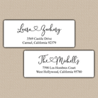 Graceful Heart Script Return Address Labels