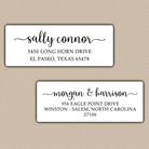 Elegant Swash Calligraphy Return Address Labels