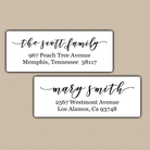 Elegant Script Return Address Labels