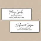 Fashionable Signature Script Return Address Labels