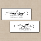 Modern Script Return Address Labels