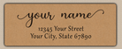 Brown Elegant Modern Return Address Labels