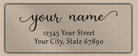 Clear Matt Elegant Modern Return Address Labels