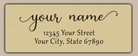 Ecru Elegant Modern Return Address Labels