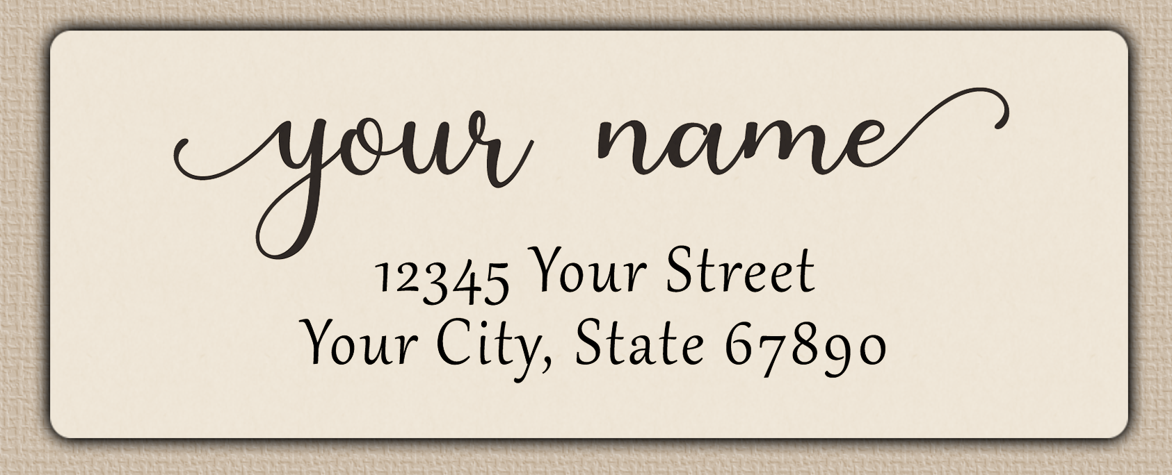 Ivory Elegant Modern Return Address Labels