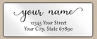 White Glossy Elegant Modern Return Address Labels