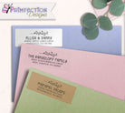 Morning Glory Line ArtReturn Address Labels on envelopes
