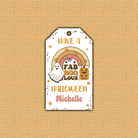 Fab-BOO-lous Halloween Hang Tag with angled corners