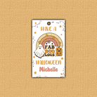 Fab-BOO-lous Halloween Hang Tag with square corners
