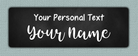 White Chalkboard Name Stickers - your own text